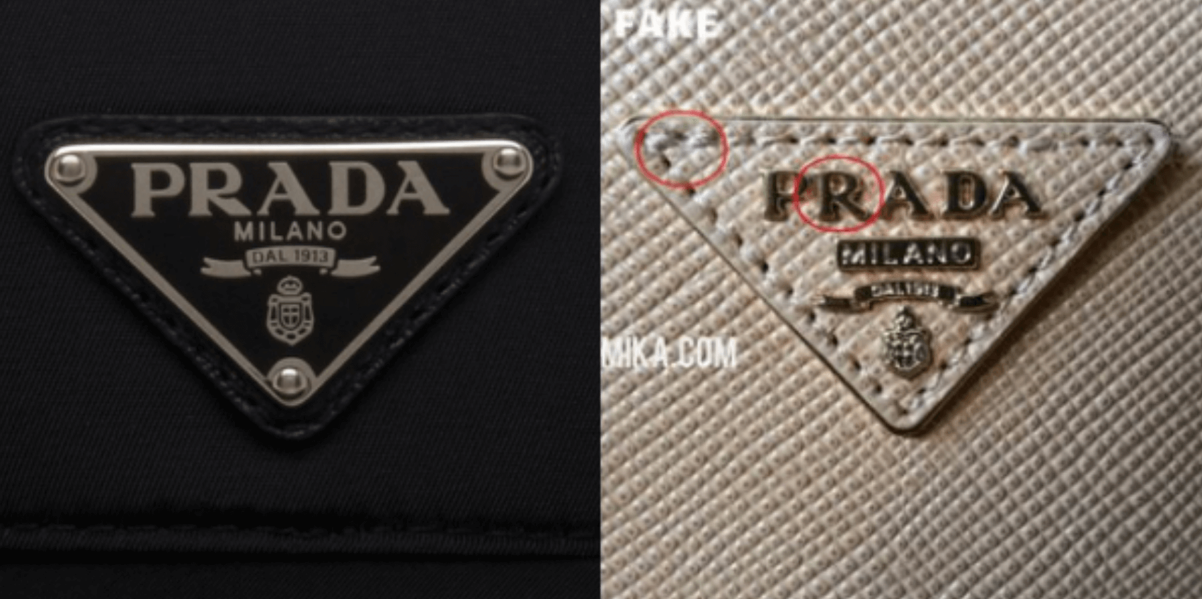Settlers Spædbarn Badekar Guide til at verificering af Prada tasker - VintageLine